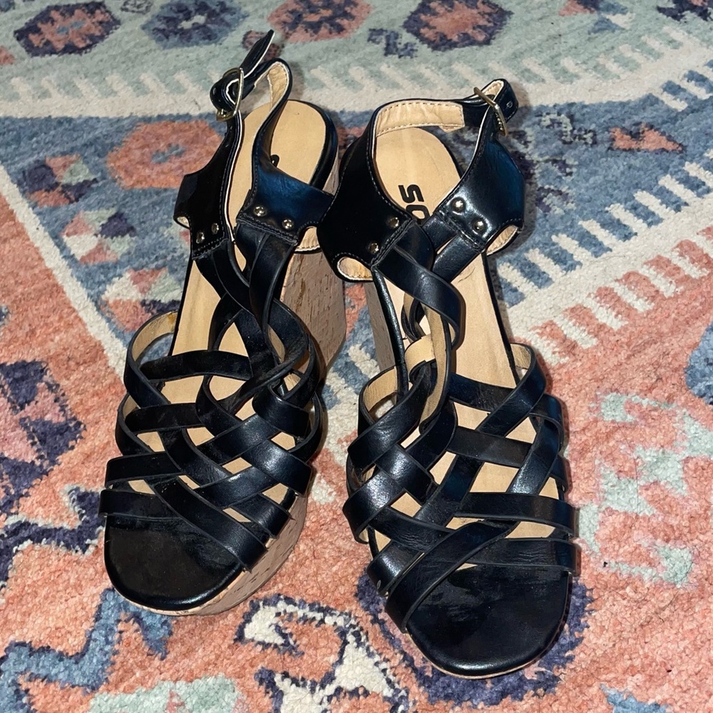 Well worn cork wedges Soda